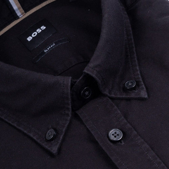 Boss Μαύρο Πουκάμισο Button Down - 50544917