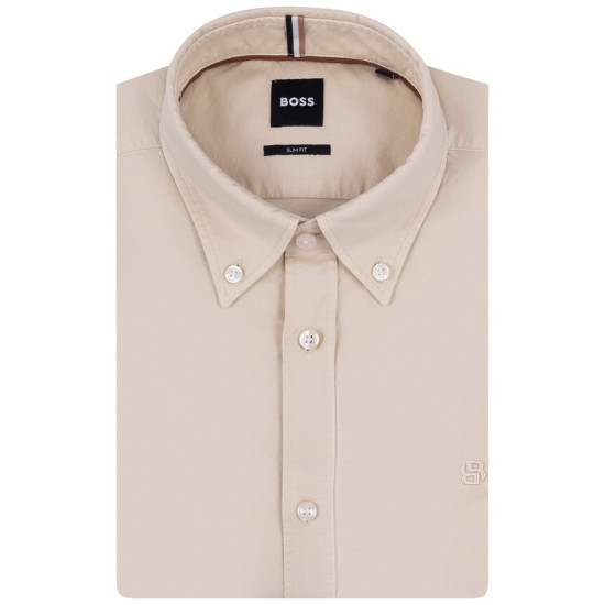 Boss Μπεζ Πουκάμισο Button Down - 50544917