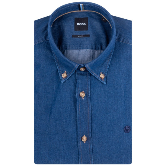 Boss Μπλε Πουκάμισο Denim Roan - 50545232