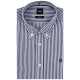 Boss Μπλε Πουκάμισο Ριγέ Button Down - 50545235
