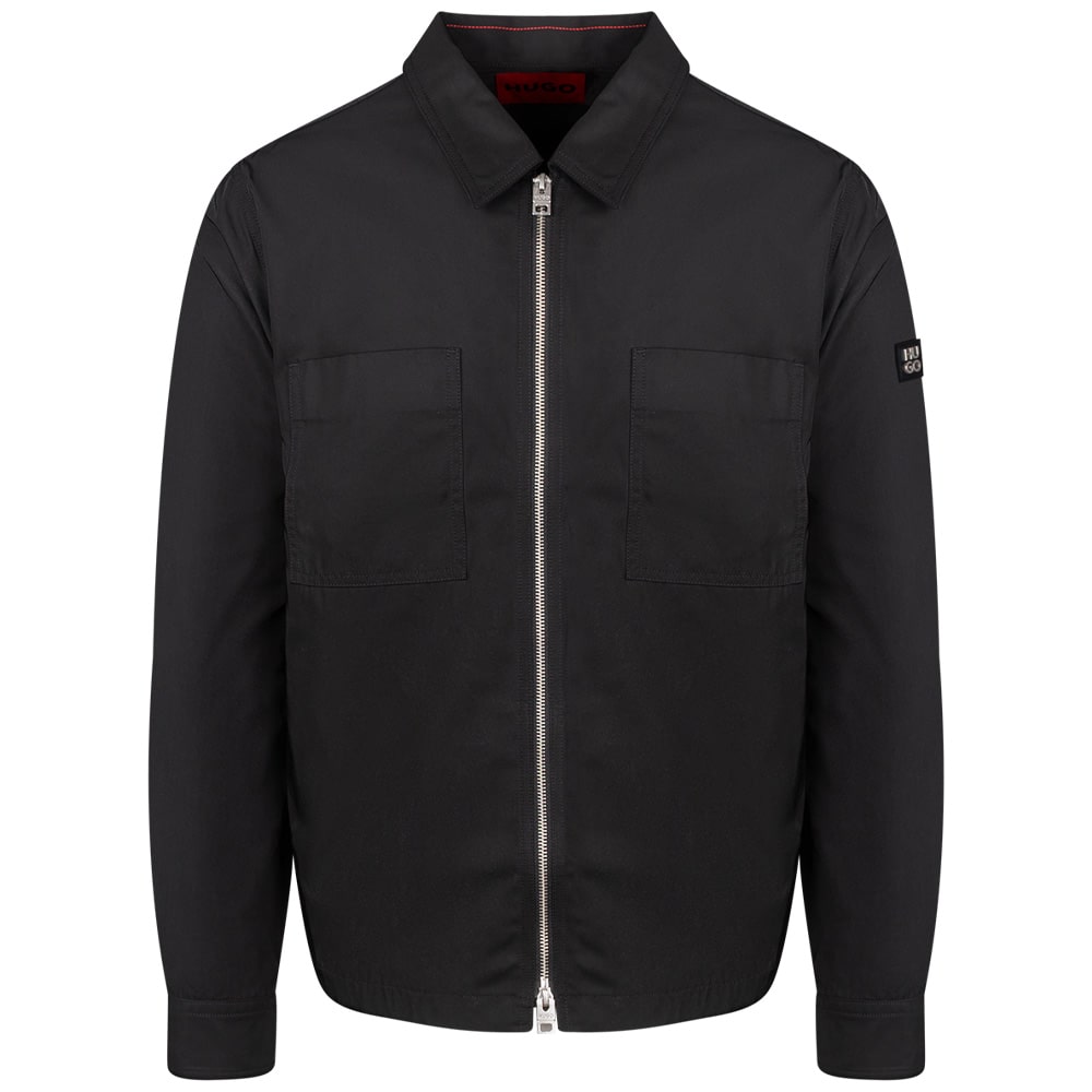 Hugo Μαύρο Πουκάμισο Evalom Overshirt - 50545327