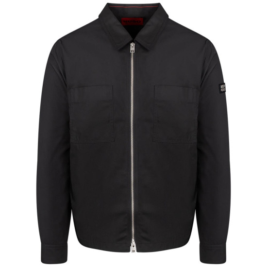 Hugo Μαύρο Πουκάμισο Evalom Overshirt - 50545327