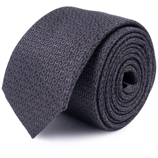 Hugo Μαύρη Γραβάτα 6 cm 100% Silk - 50545801