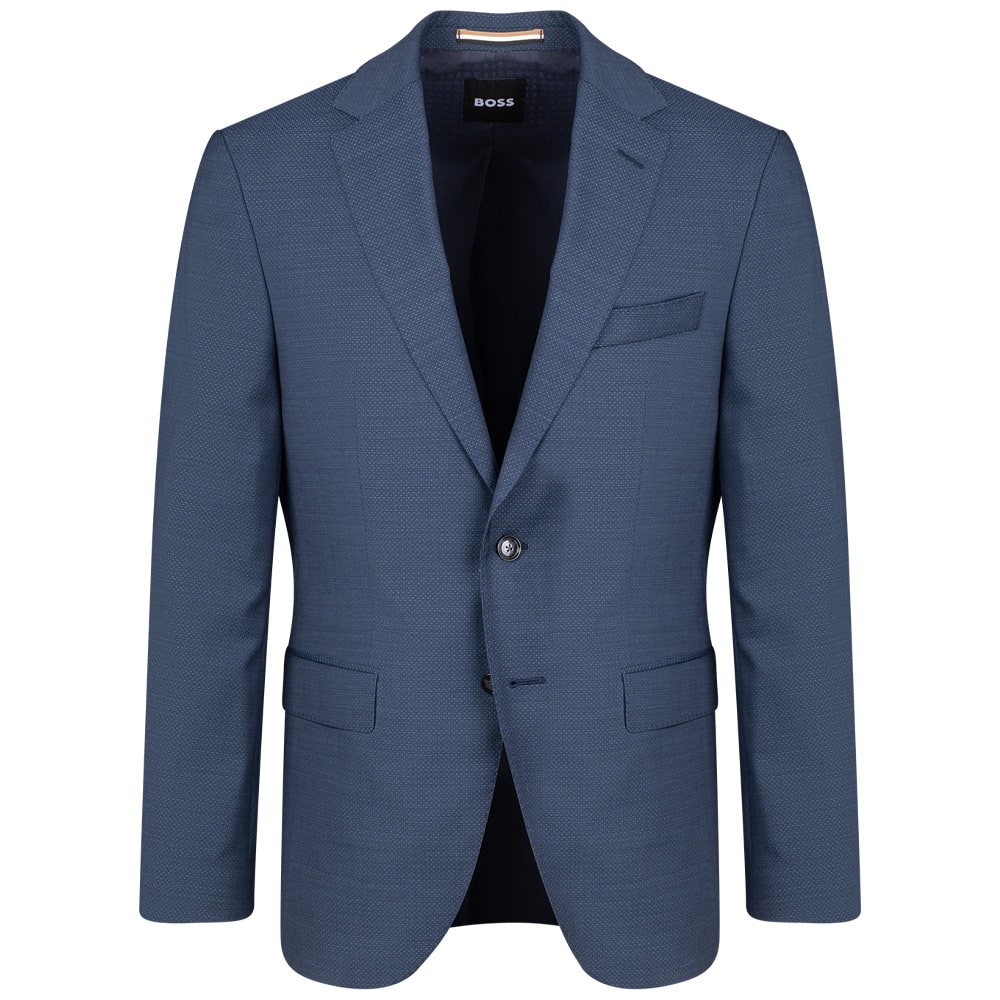 Boss Μπλε Κοστούμι H-Jeckson 2Pcs 100% Virgin Wool - 50546069