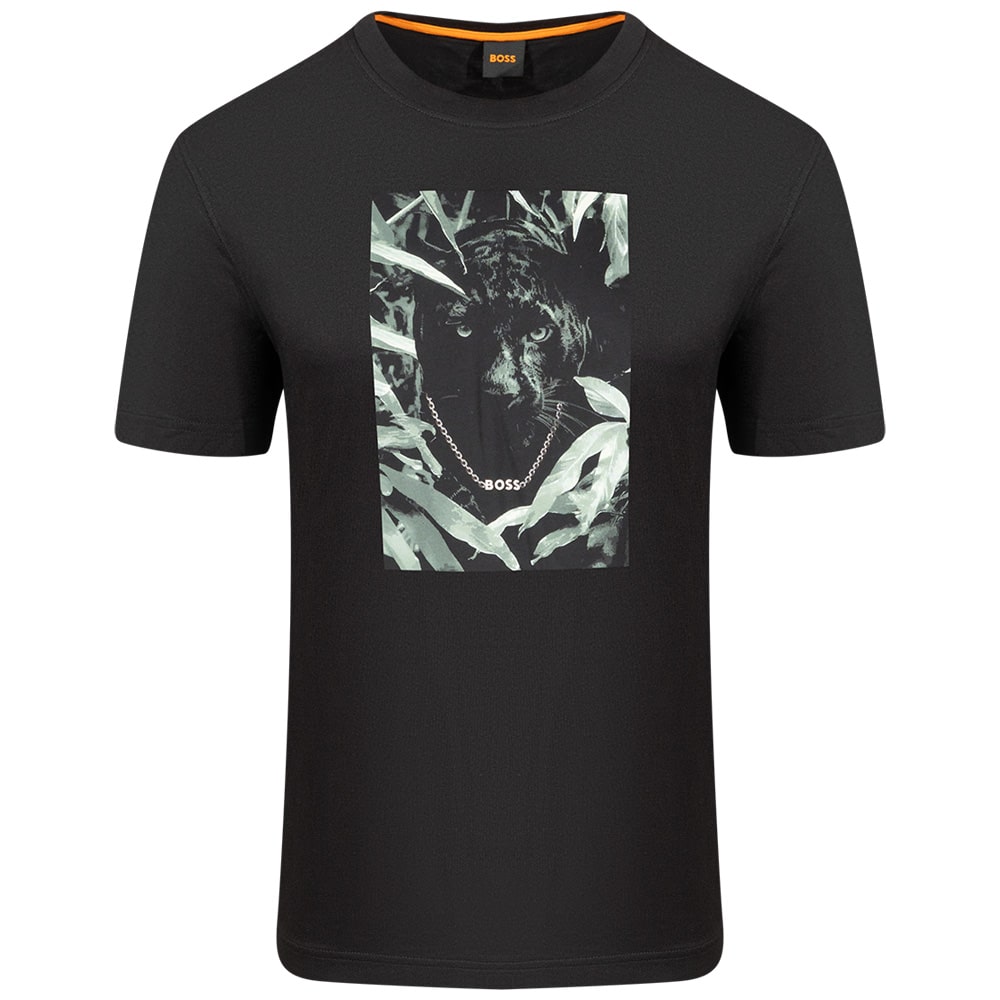 Boss Μαύρο T-shirt Animali C Neck - 50546362