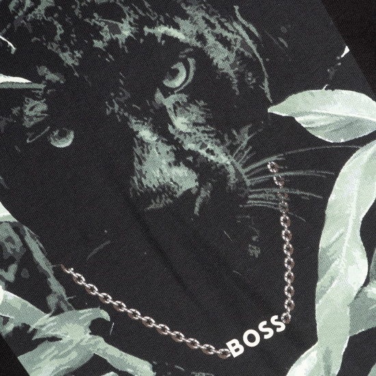 Boss Μαύρο T-shirt Animali C Neck - 50546362