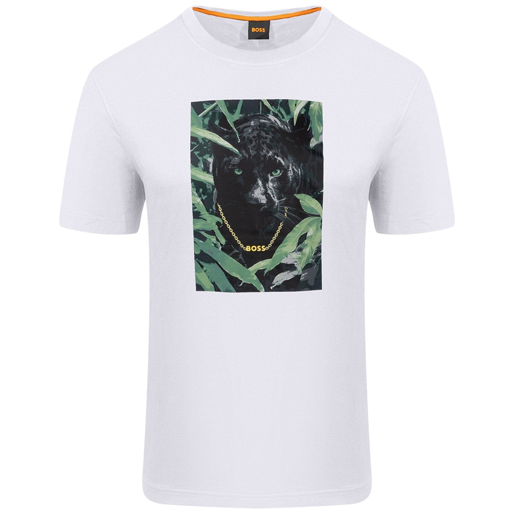 Boss Λευκό T-shirt Animali C Neck - 50546362