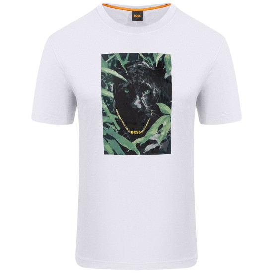 Boss Λευκό T-shirt Animali C Neck - 50546362