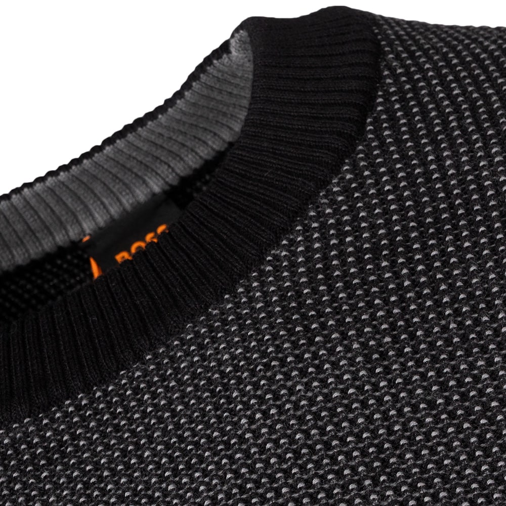 Boss Μαύρο Πουλόβερ C Neck Klapok - 50548673