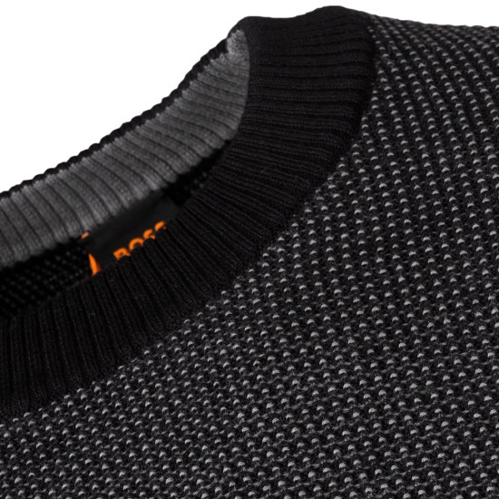 Boss Μαύρο Πουλόβερ C Neck Klapok - 50548673