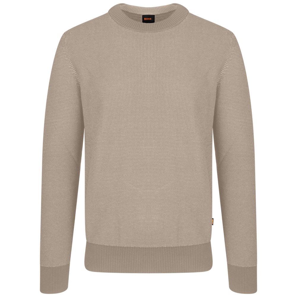 Boss Μπεζ Πουλόβερ C Neck Klapok - 50548673