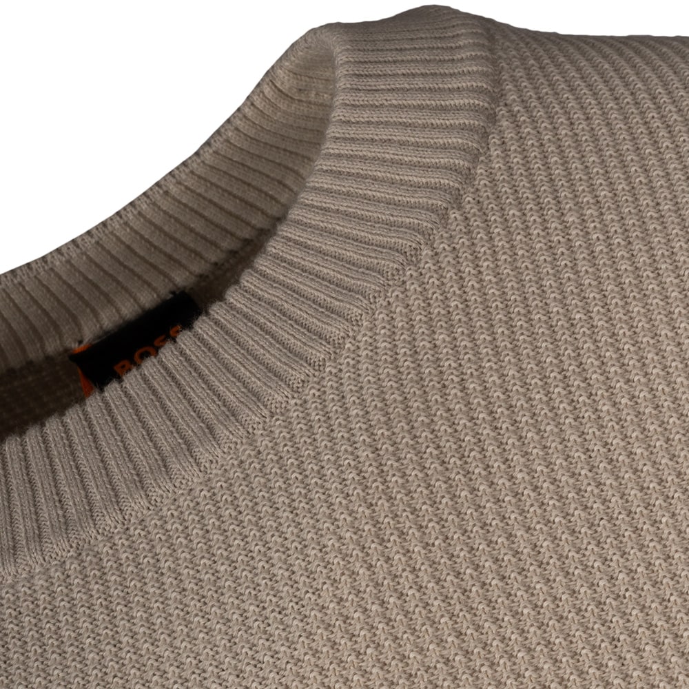 Boss Μπεζ Πουλόβερ C Neck Klapok - 50548673