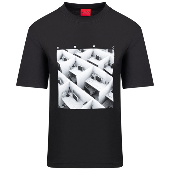 Hugo Μαύρο T-shirt C Neck - 50553330