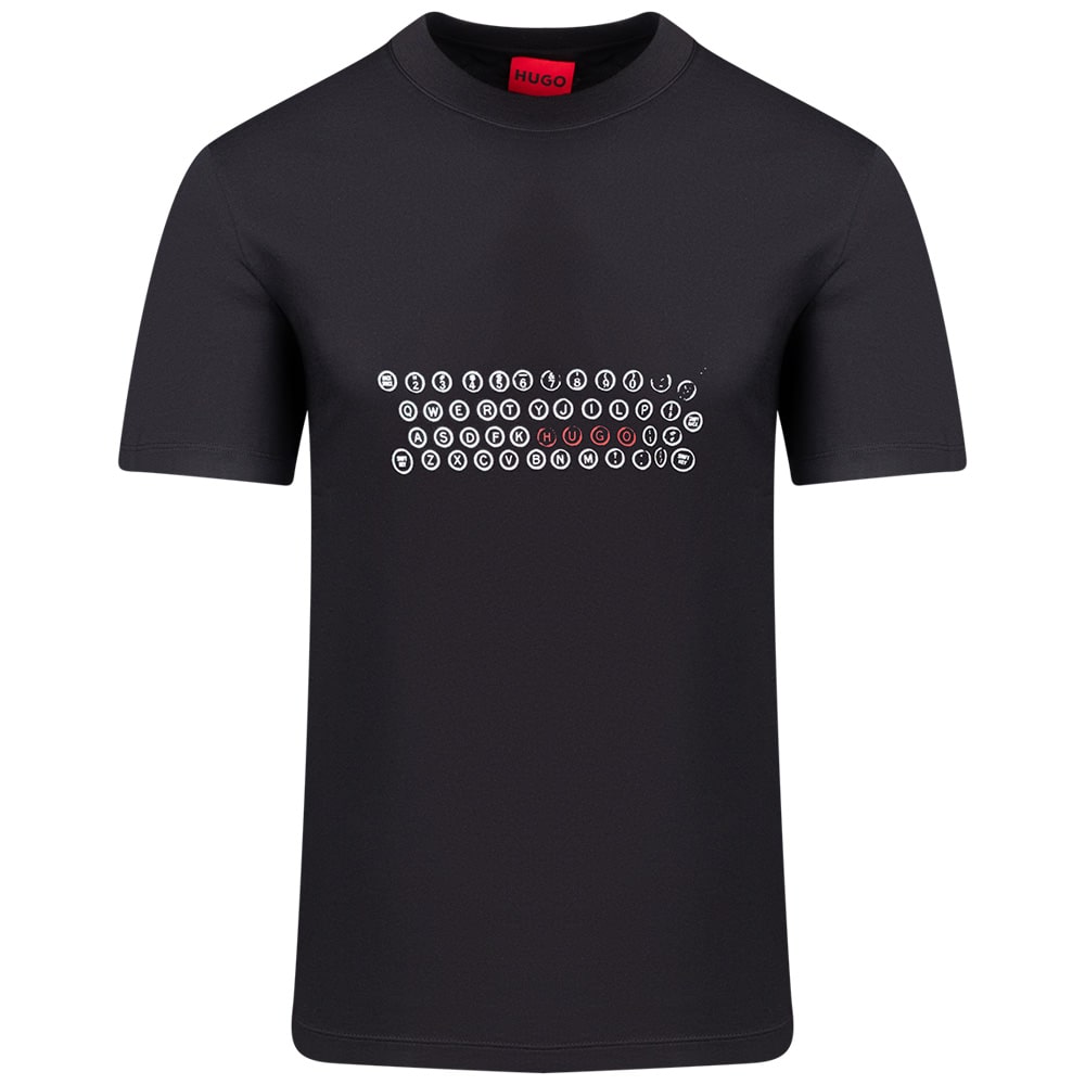 Hugo Μαύρο T-shirt C Neck - 50553755