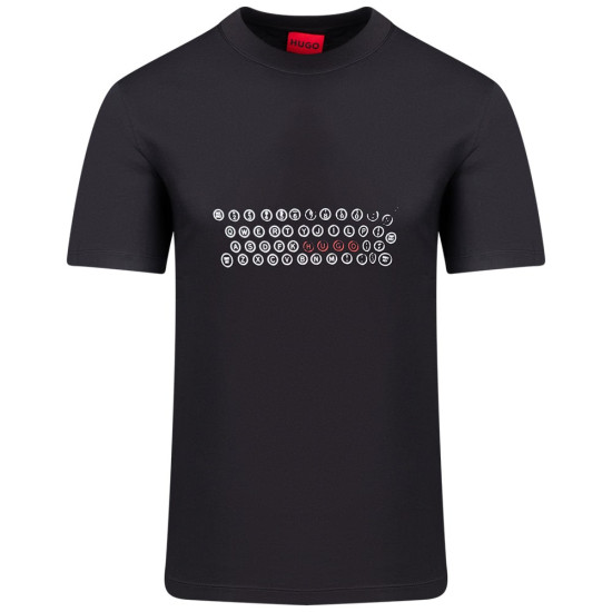 Hugo Μαύρο T-shirt C Neck - 50553755