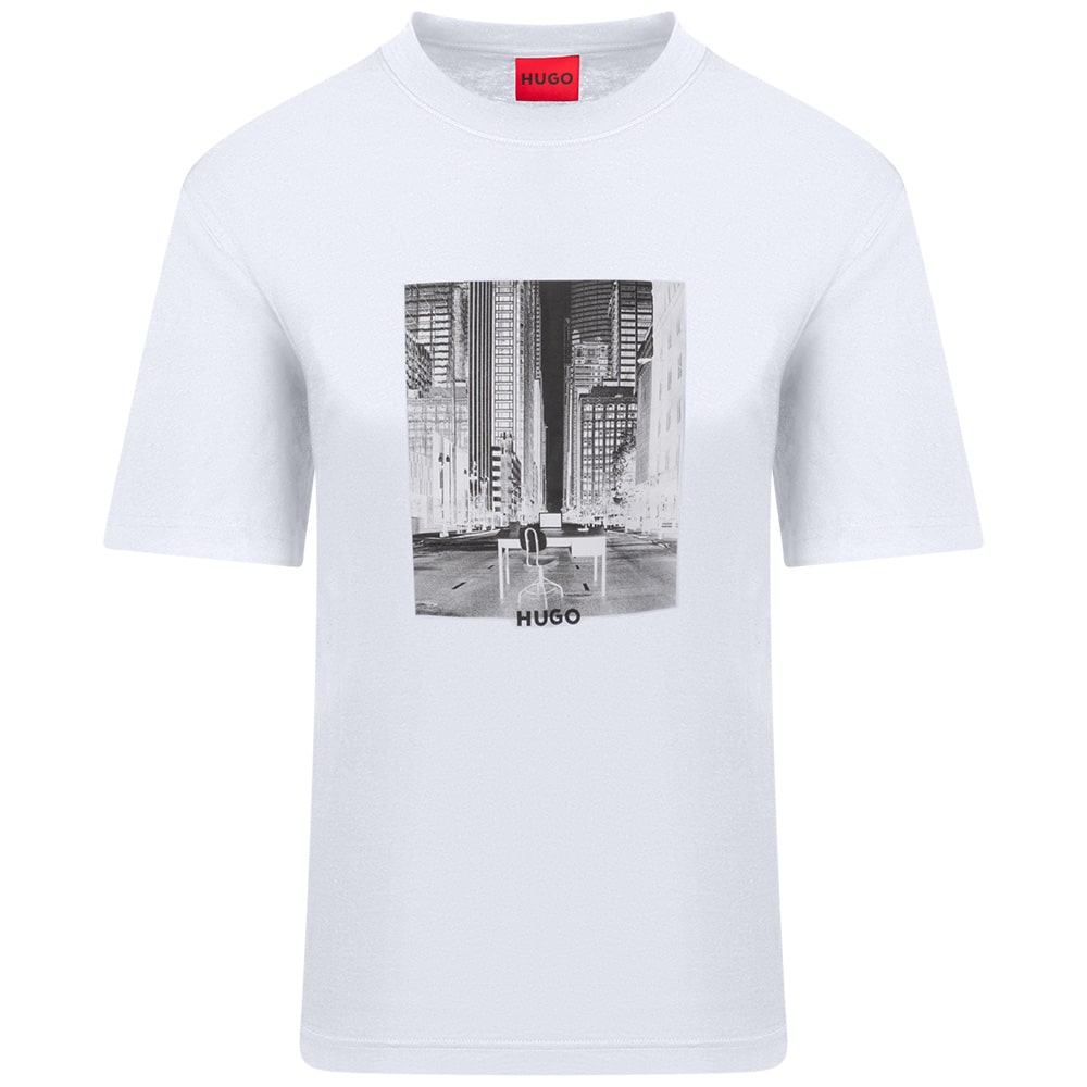 Hugo Λευκό T-shirt C Neck - 50553755