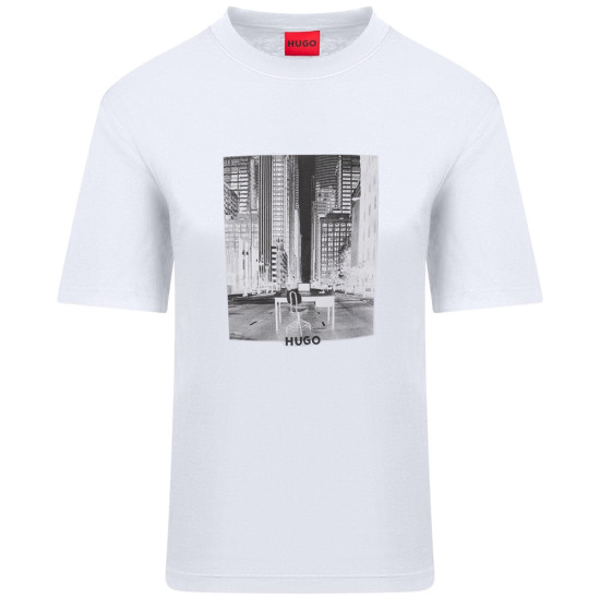Hugo Λευκό T-shirt C Neck - 50553755