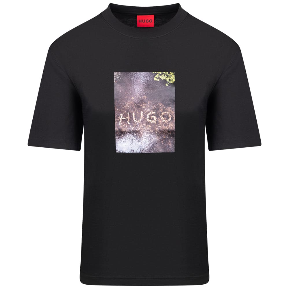 Hugo Μαύρο T-shirt C Neck - 50554319