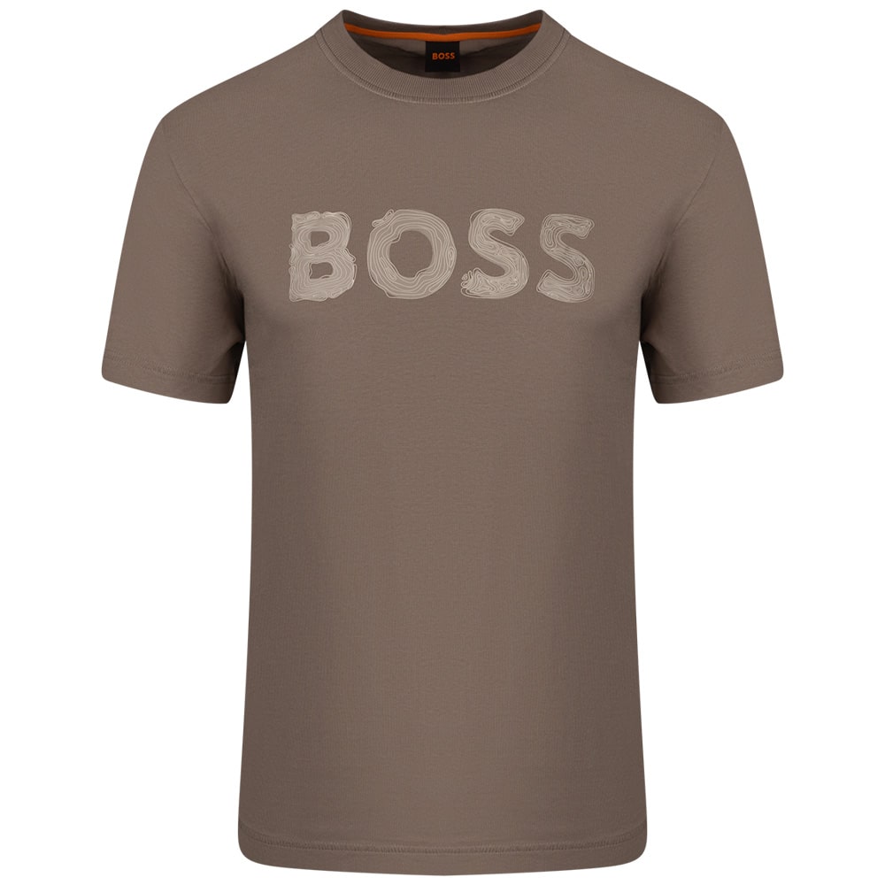 Boss Μπεζ T-shirt C Neck Frozen - 50554616