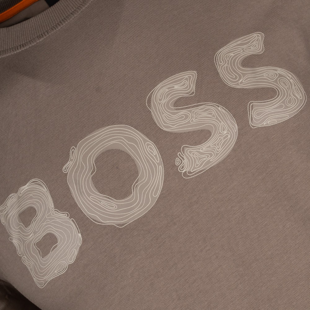 Boss Μπεζ T-shirt C Neck Frozen - 50554616