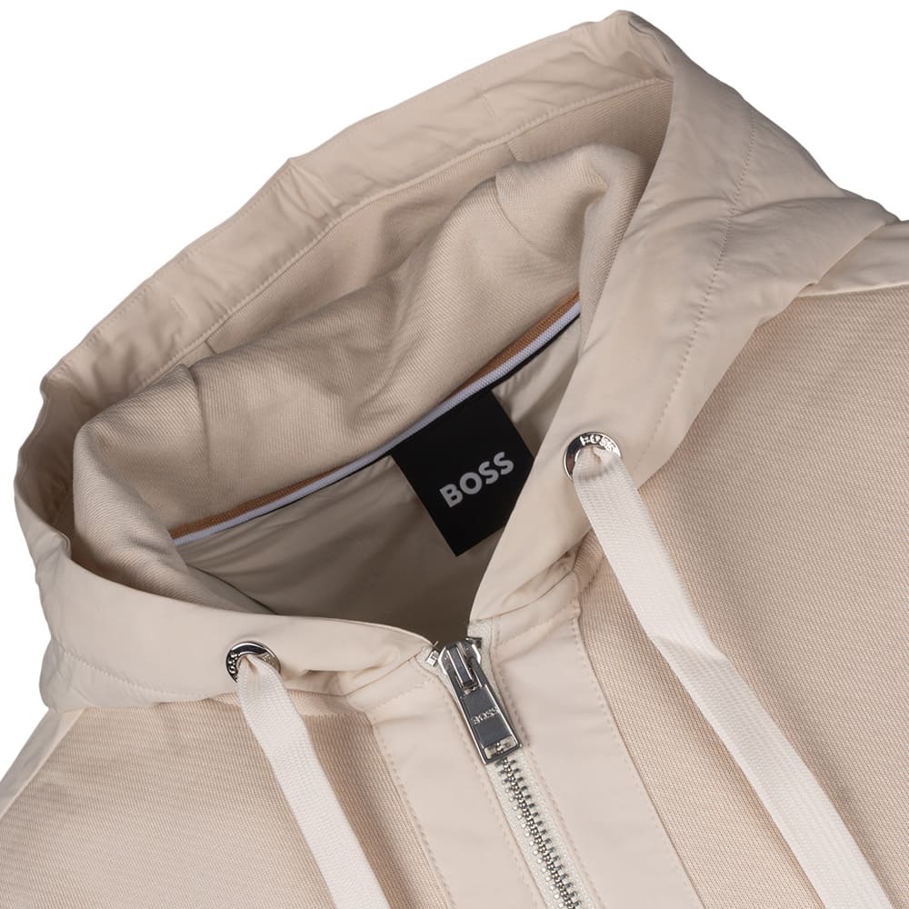 Boss Εκρού Ζακέτα Hoodie - 50555115