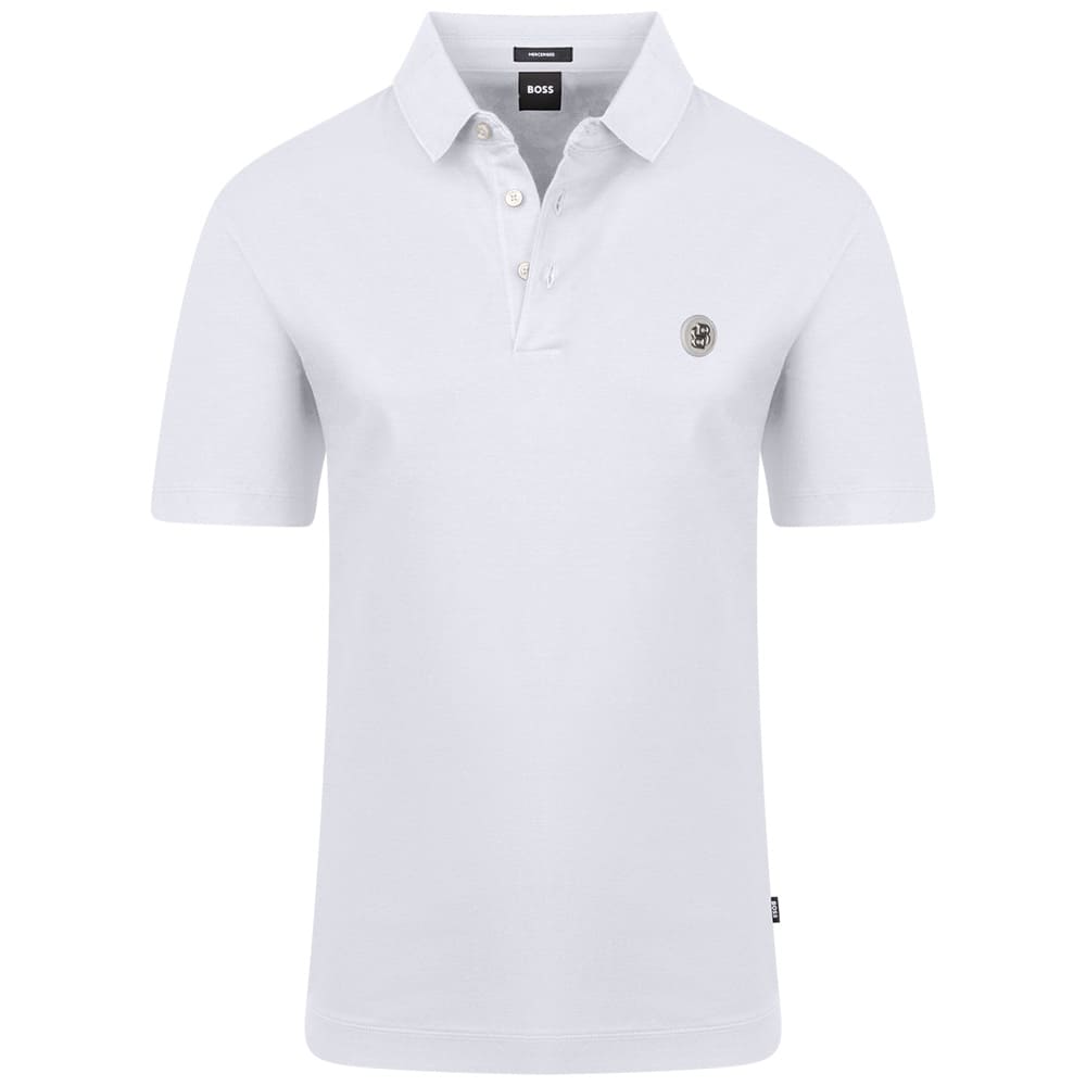 Boss Λευκό Κοντομάνικο polo - 50555829