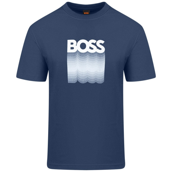 Boss Μπλε T-shirt C Neck - 50556009