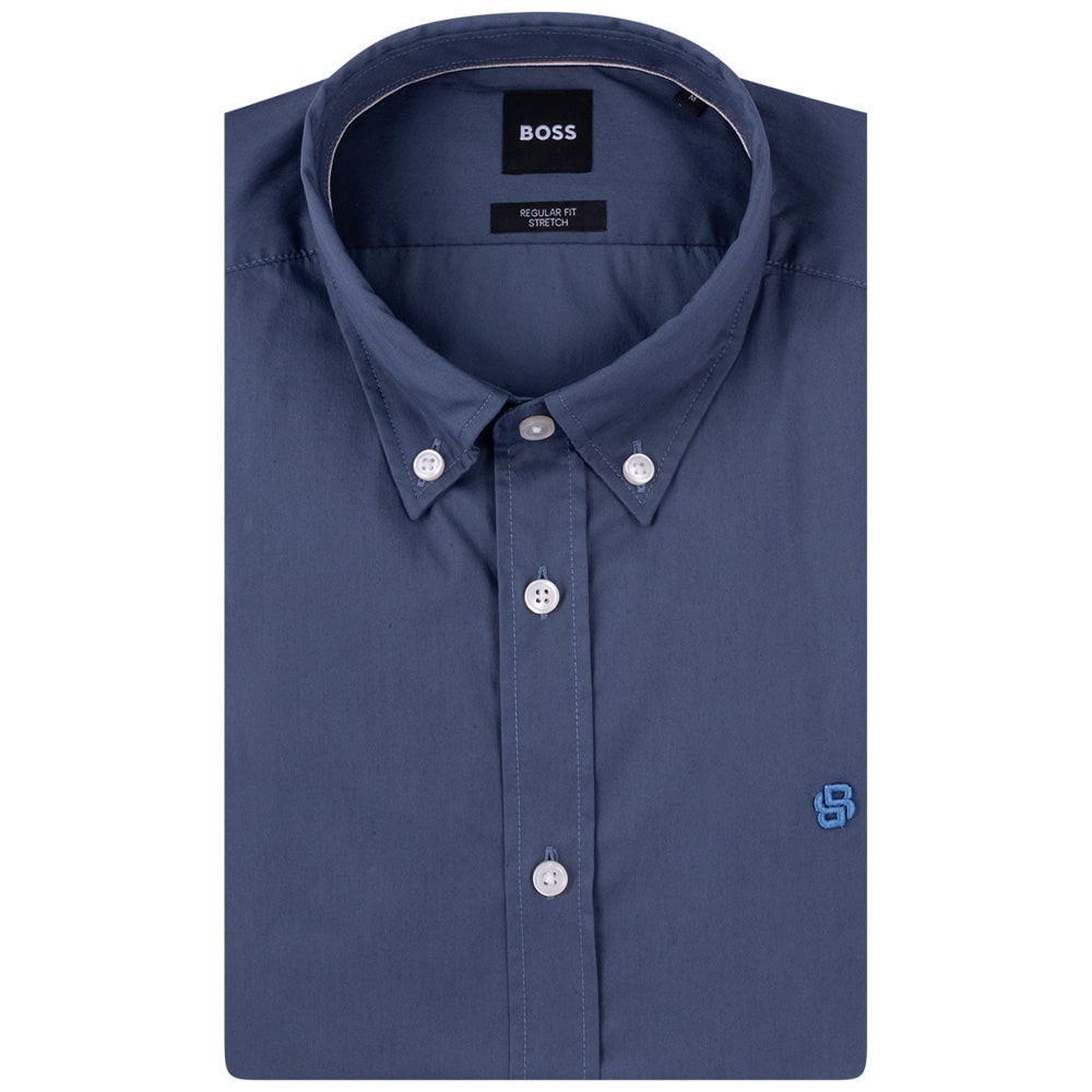 Boss Μπλε Πουκάμισο Button Down - 50556083