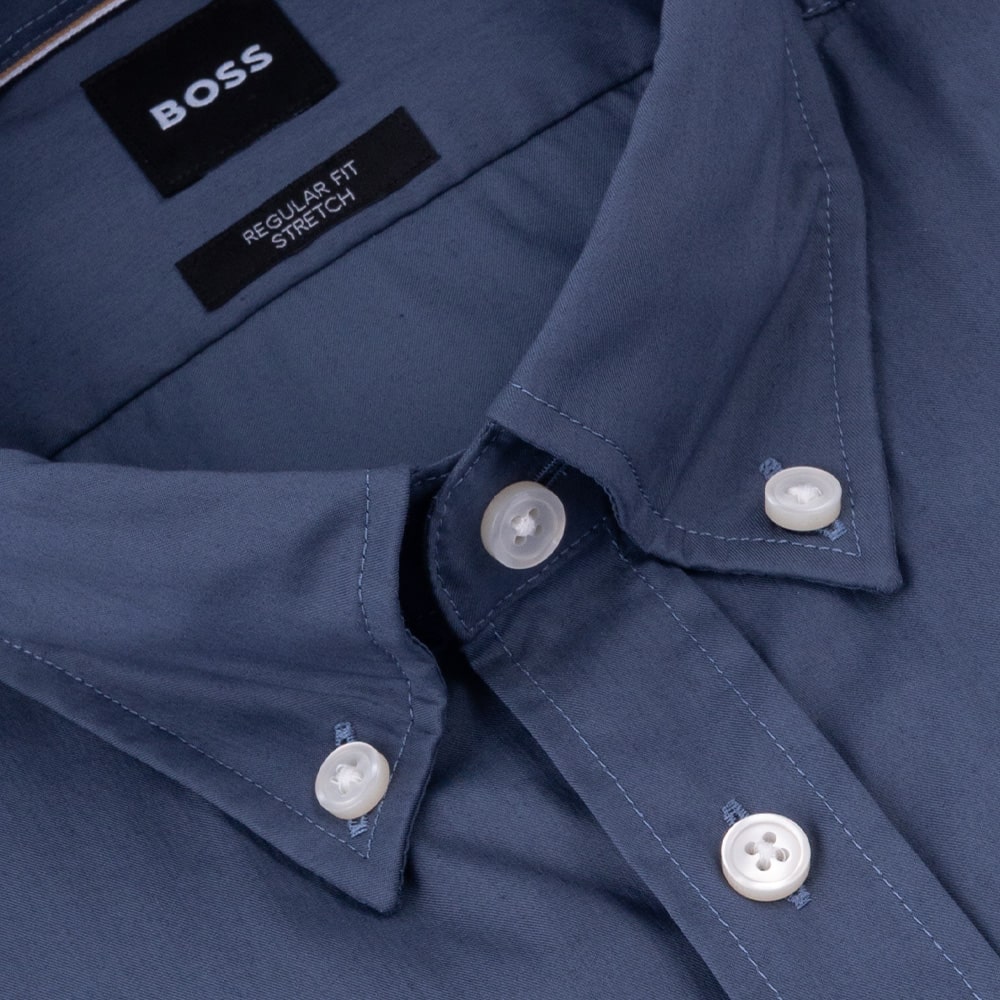 Boss Μπλε Πουκάμισο Button Down - 50556083