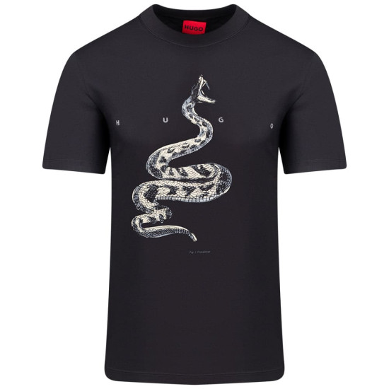 Hugo Μαύρο T-shirt C Neck - 50557672