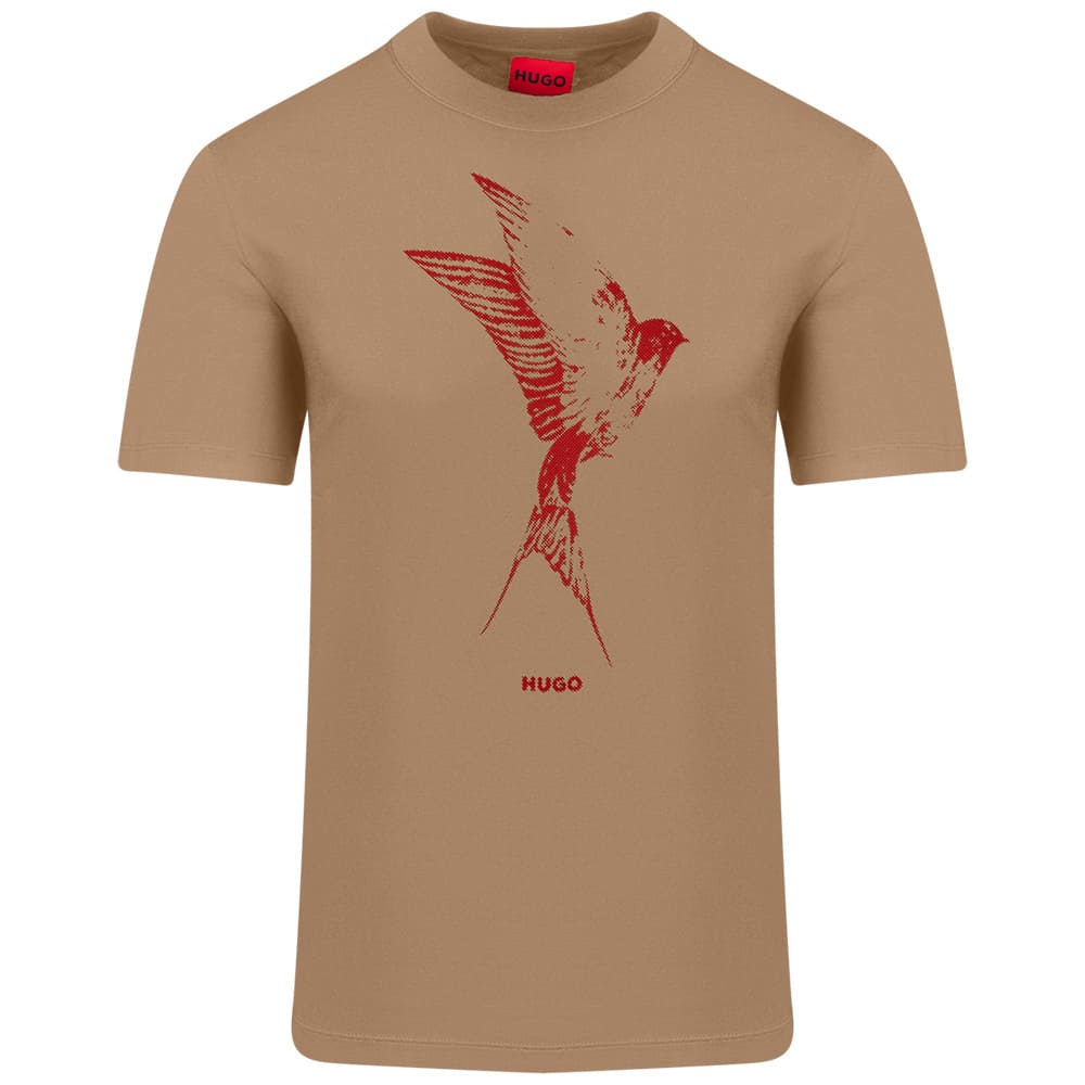 Hugo Μπεζ T-shirt C Neck - 50557684