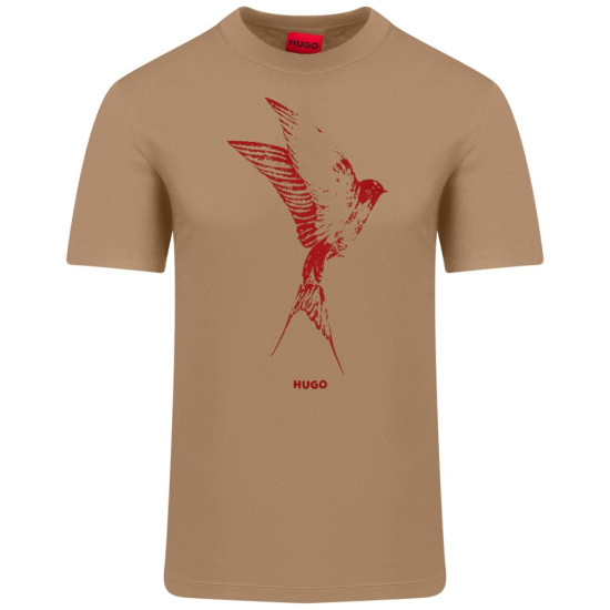 Hugo Μπεζ T-shirt C Neck - 50557684