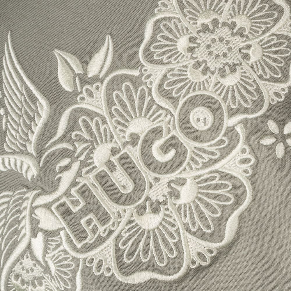 Hugo Χακί T-shirt C Neck Dangen - 50558415