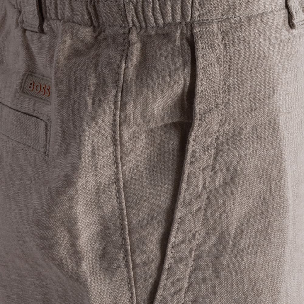 Boss Μπεζ Παντελόνι Linen Blend - 50559595