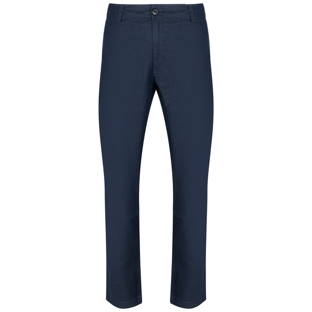 Boss Μπλε Παντελόνι Linen Blend - 50559595