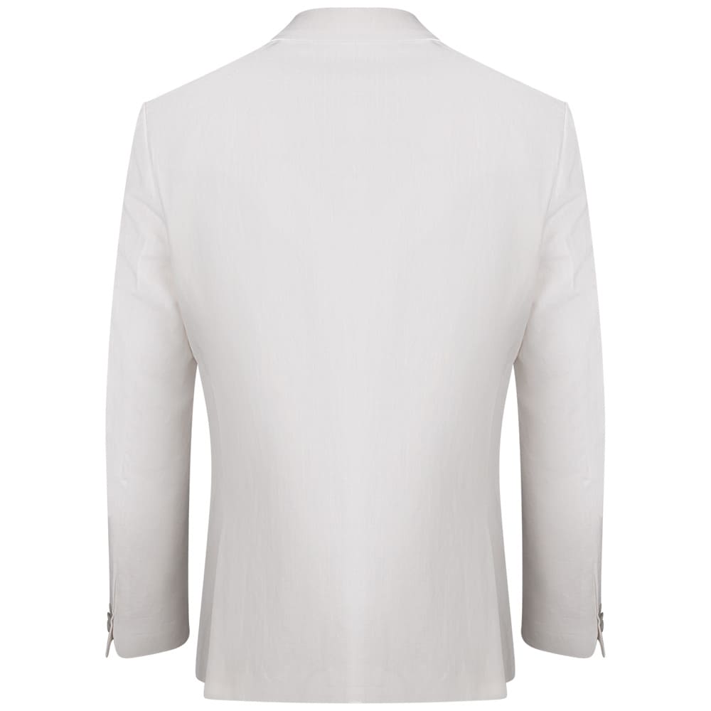 Hugo Λευκό Κοστούμι 2Pcs Linen Blend - 50559674