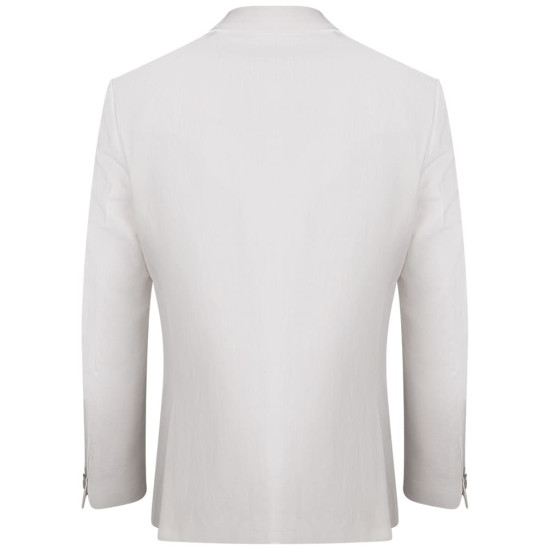 Hugo Λευκό Κοστούμι 2Pcs Linen Blend - 50559674