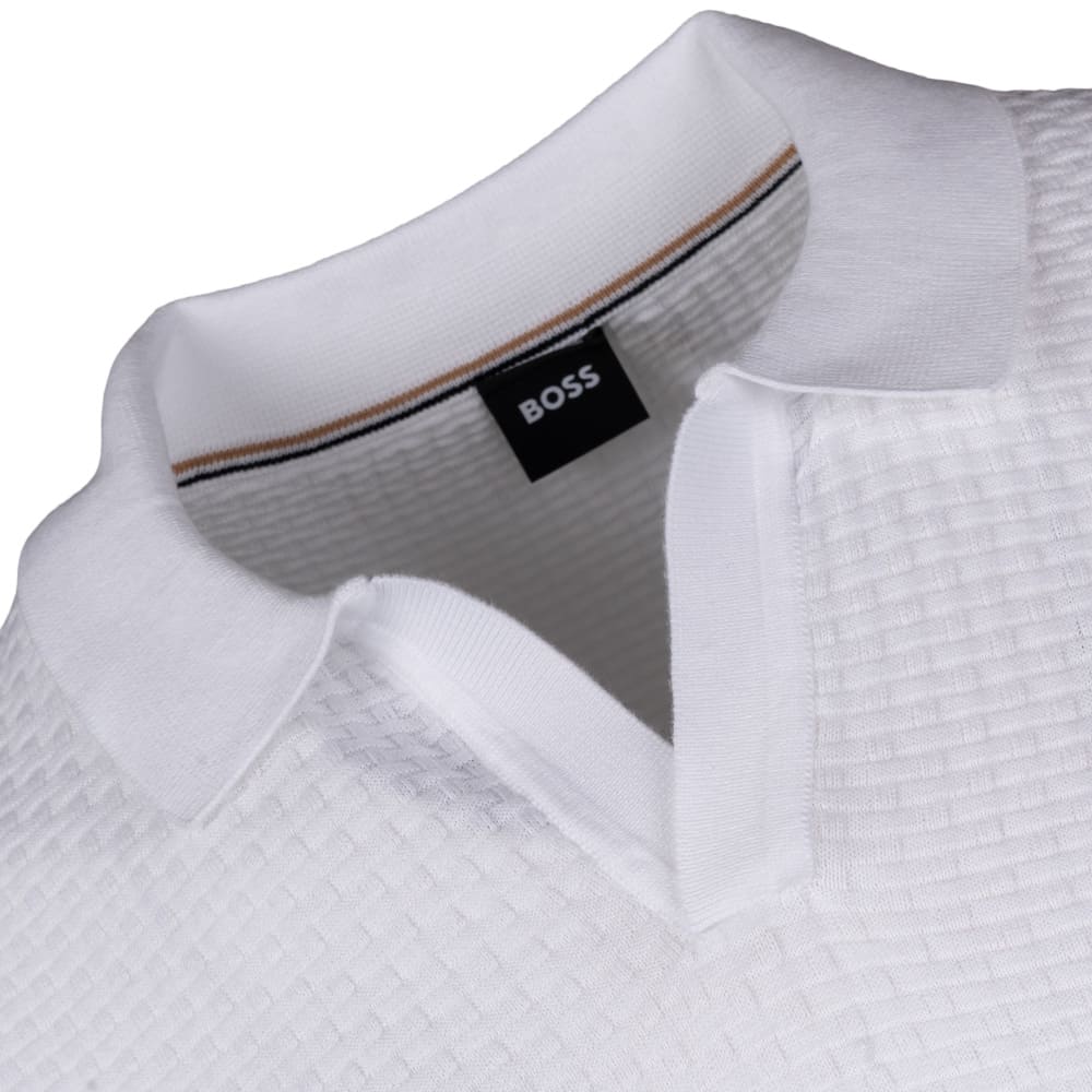 Boss Λευκό Κοντομάνικο polo - 50561613