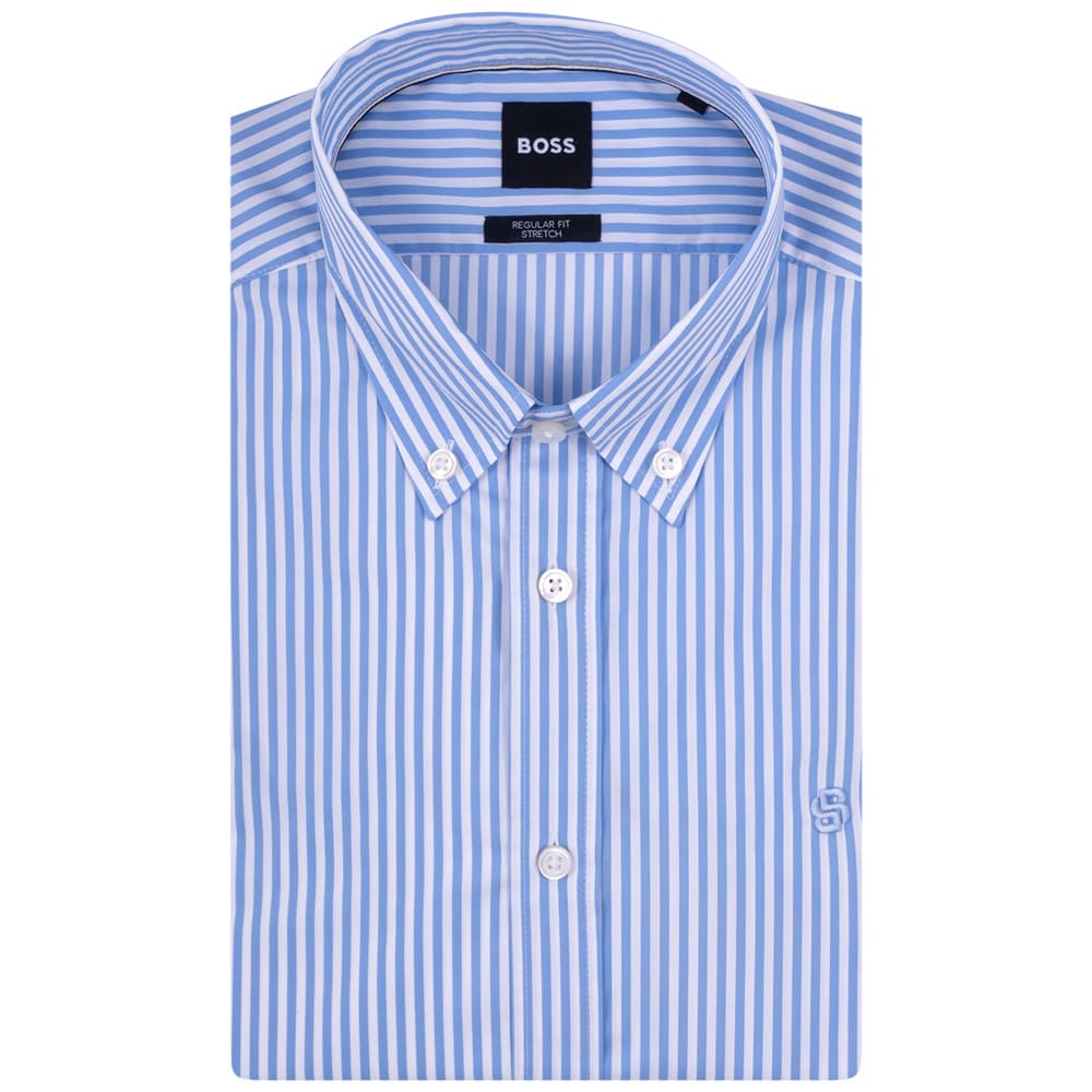 Boss Γαλάζιο Πουκάμισο Button Down - 50562048