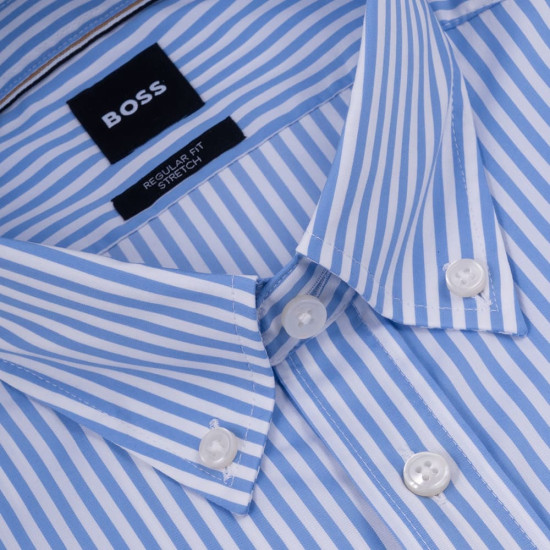 Boss Γαλάζιο Πουκάμισο Button Down - 50562048