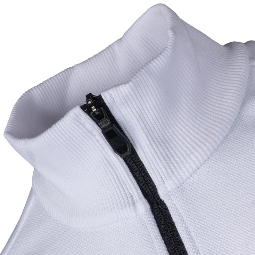 Boss Λευκή Ζακέτα High Neck - 50563313