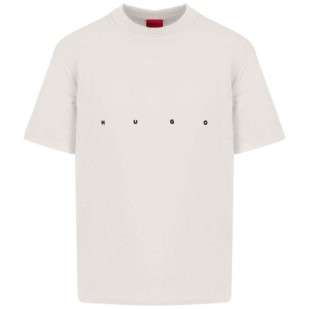 Hugo Εκρού T-shirt Dariso C Neck - 50563445