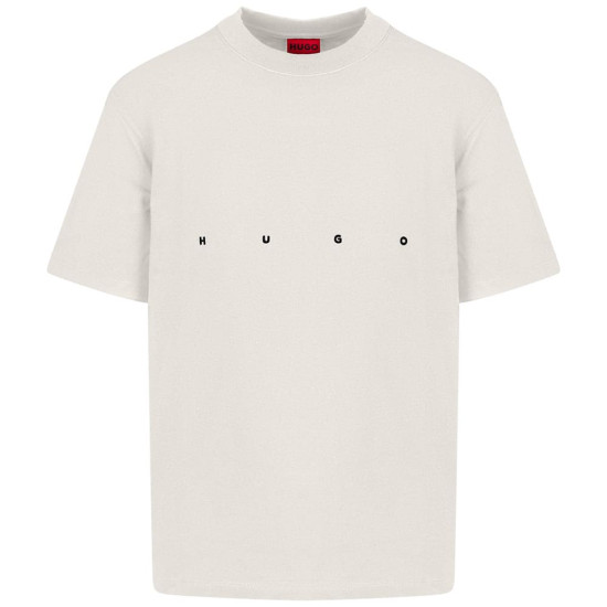 Hugo Εκρού T-shirt Dariso C Neck - 50563445
