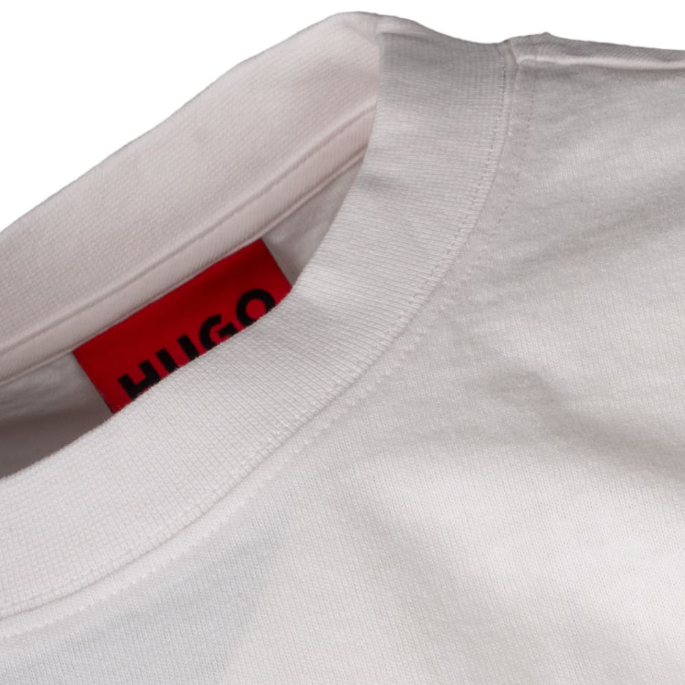 Hugo Εκρού T-shirt Dariso C Neck - 50563445