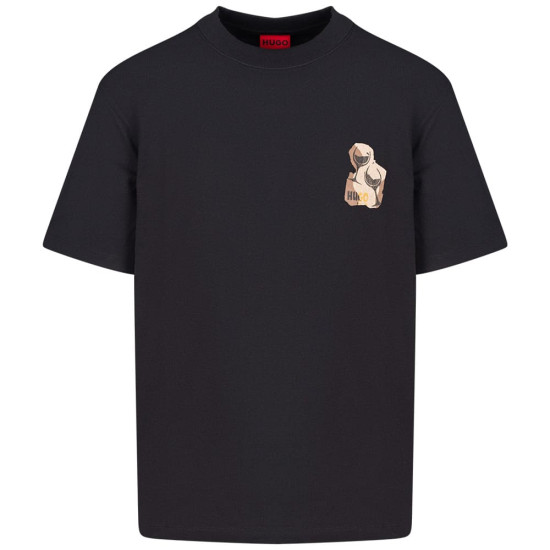 Hugo Μαύρο T-shirt Detzi C Neck - 50563795