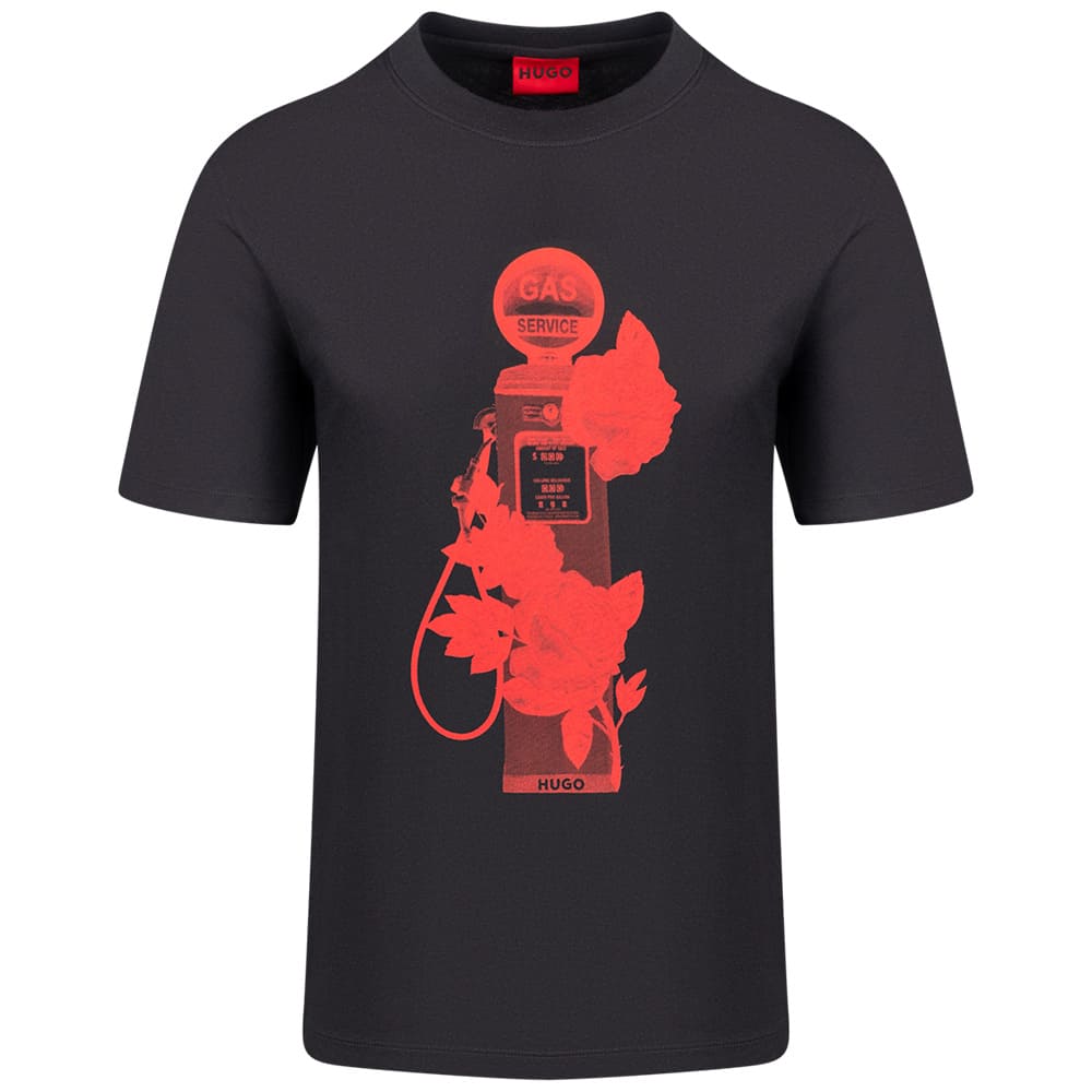 Hugo Μαύρο T-shirt C Neck - 50564024