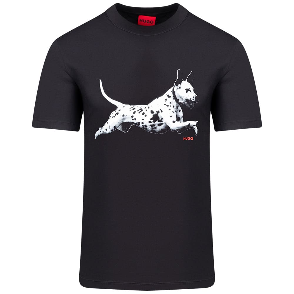 Hugo Μαύρο T-shirt Dirunn C Neck - 50564143
