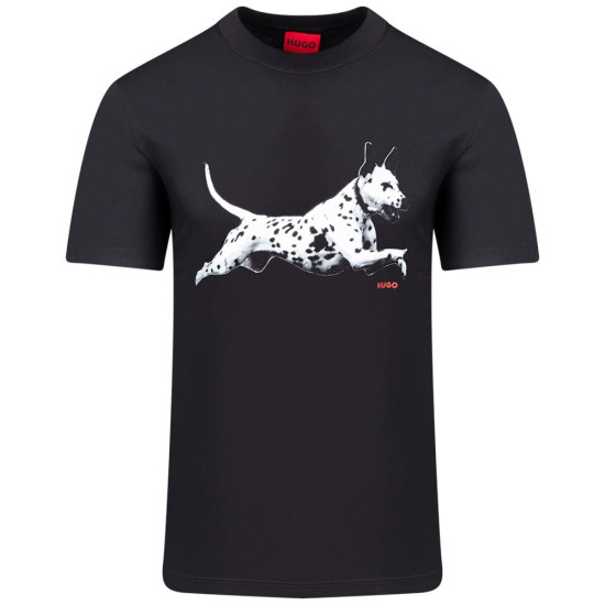 Hugo Μαύρο T-shirt Dirunn C Neck - 50564143