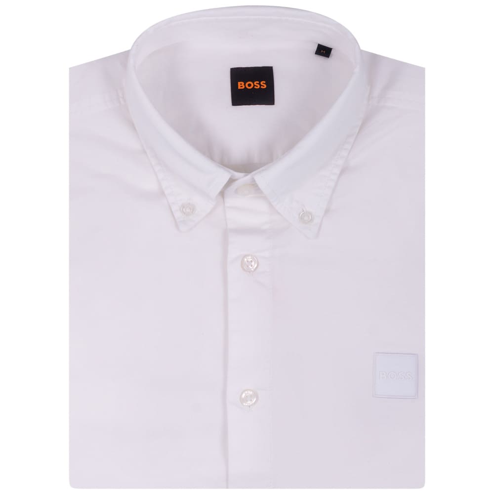 Boss Λευκό Πουκάμισο Button Down - 50565626