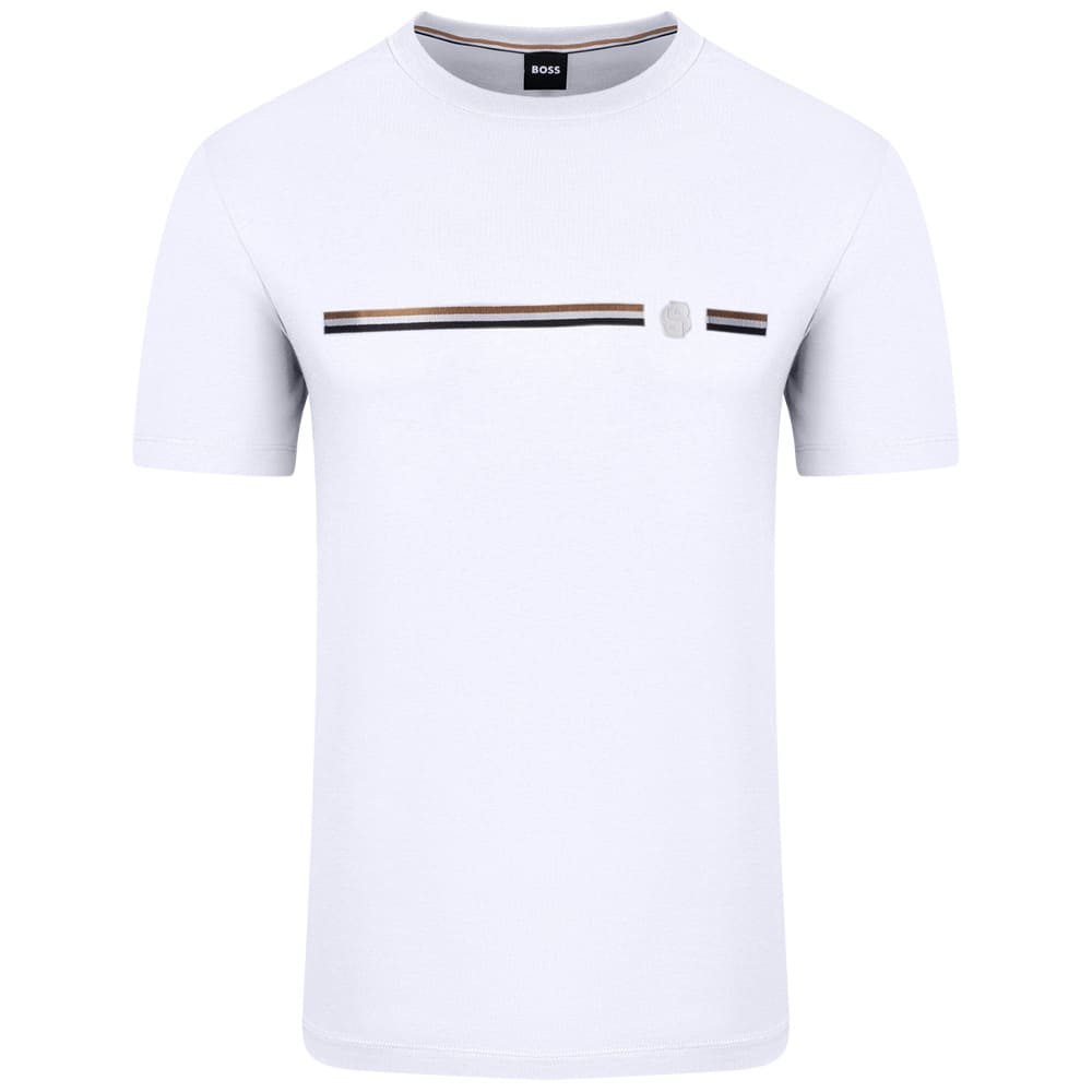 Boss Λευκό T-Shirt C Neck - 50565785